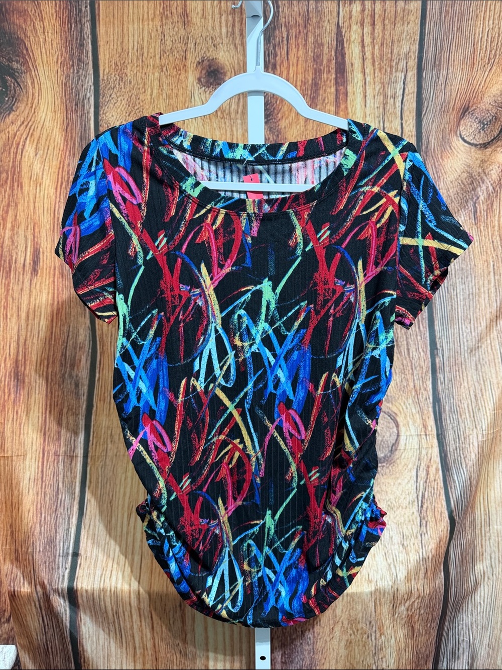 🚨(4/$10) Colorful Shirred Elastic Top Size M/L